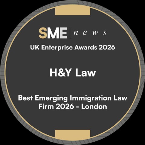 SME News UK Enterprise Awards 2026 — Best Emerging Immigration Law Firm, London